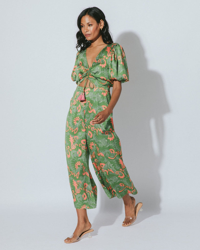 Claire Jumpsuit | Tropical Abstract | Cleobella - Women's Clothing