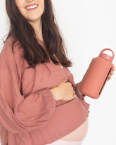 Mama Bottle - Clay | The Hydration Tracking Bottle for Pregnancy & Postpartum, 800ml - Bink