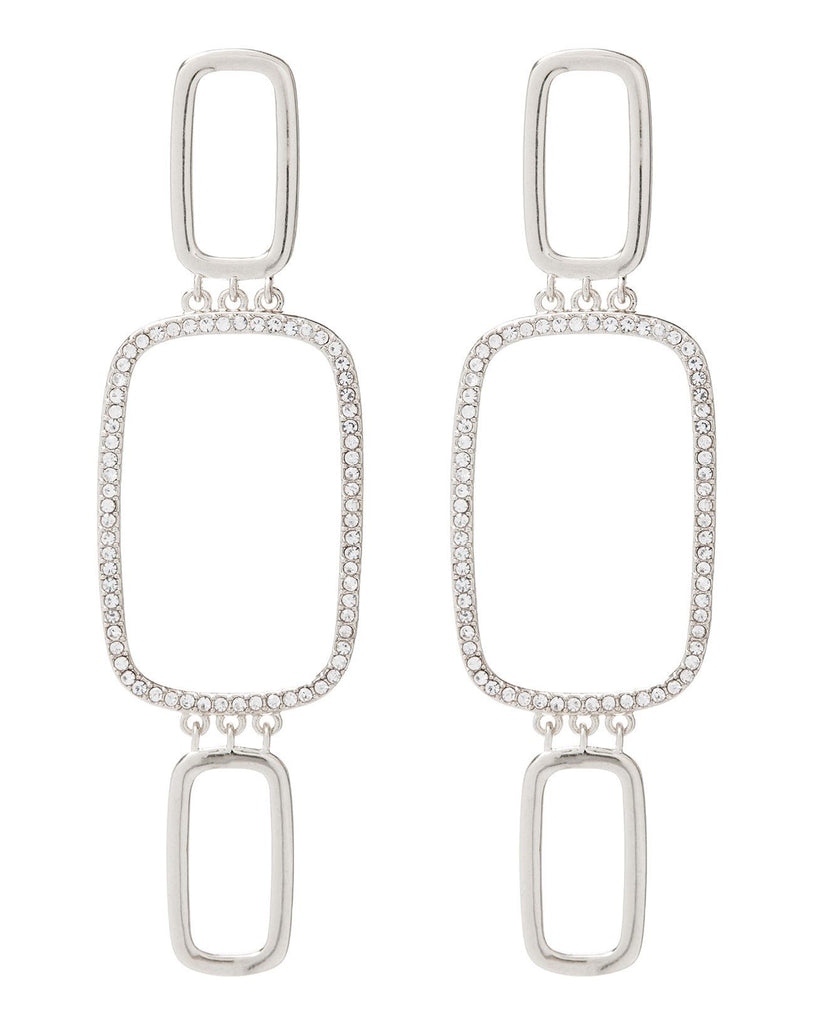 Blair Chain Statement Earrings - Silver | Luv AJ Women's Earrings