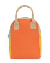 Zipper - Block Poppy Mango | Fluf - Sustainable Bags