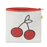 Zip Snack Sack | Cherries Red | Fluf - Sustainable Bags