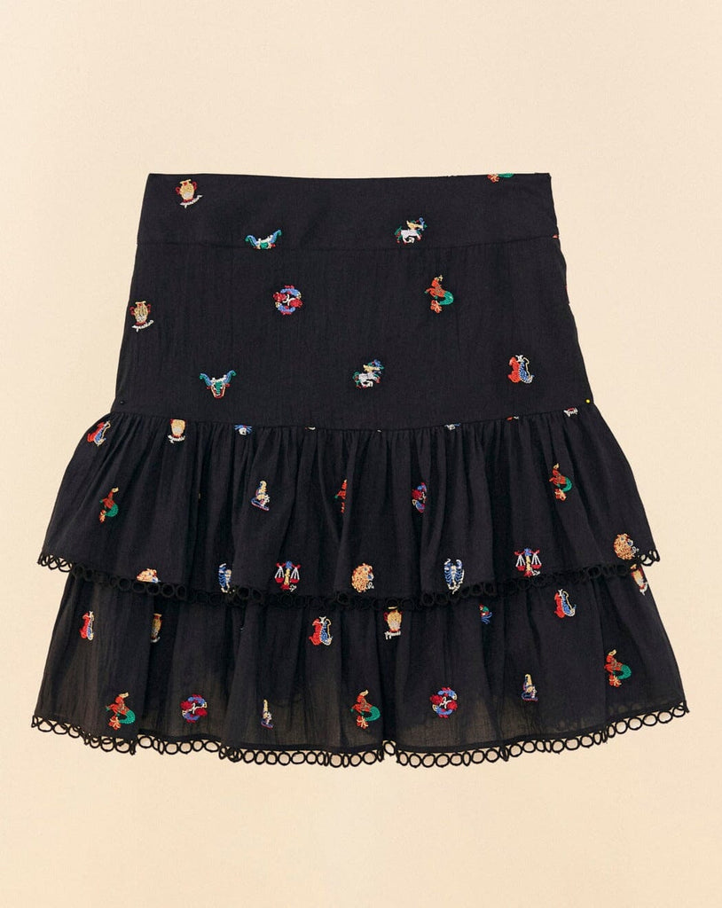 Zodiac Cross Stitch Mini Skirt | Zoadiac | Farm Rio - Women's Clothing
