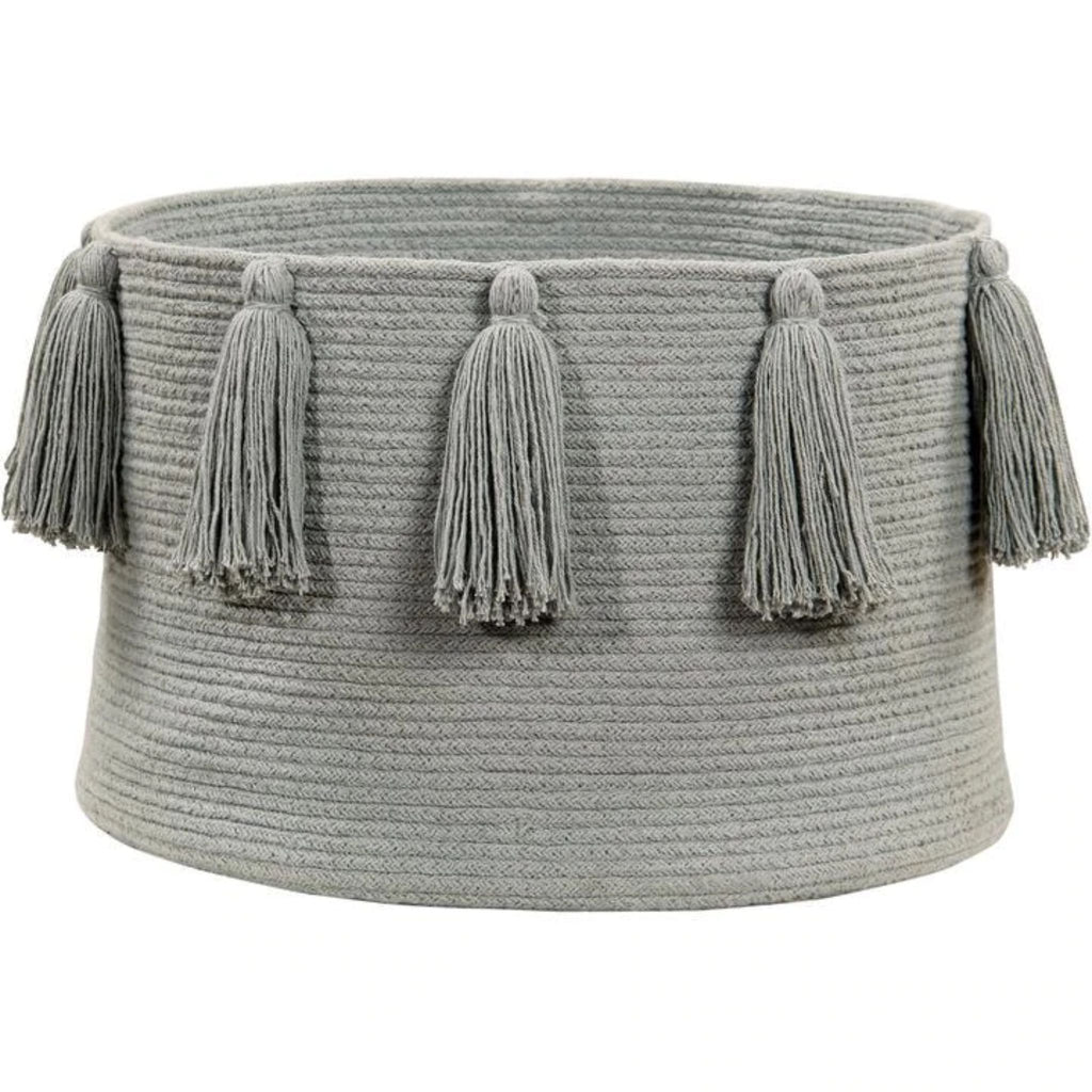 Basket Tassels - Light Grey