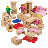 Doll Family and Furniture by Bigjigs Toys US Bigjigs Toys US 
