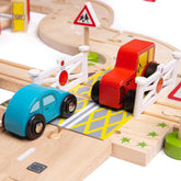 Road & Rail Train Set by Bigjigs Toys US Bigjigs Toys US 