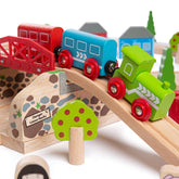 Road & Rail Train Set by Bigjigs Toys US Bigjigs Toys US 