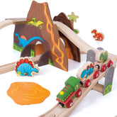 Dinosaur Railway Set by Bigjigs Toys US Bigjigs Toys US 