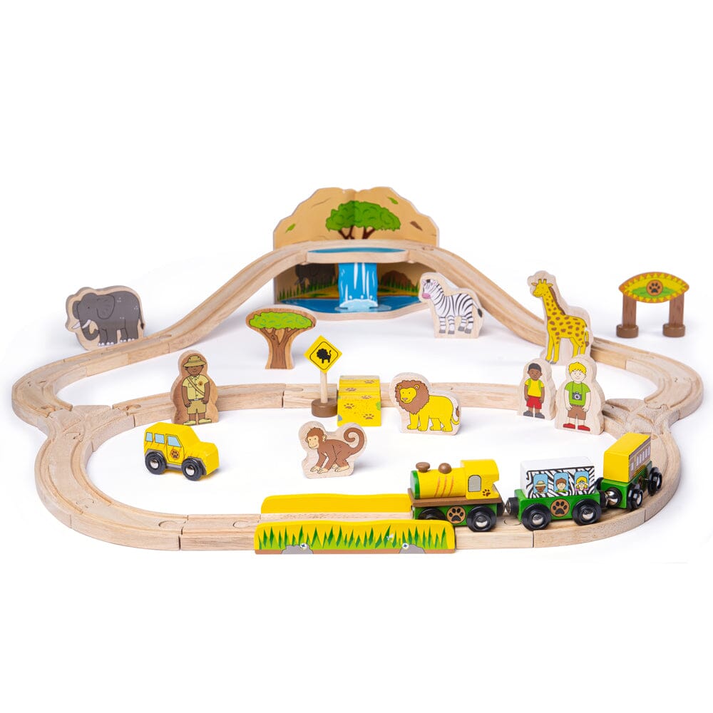 Safari Train Set by Bigjigs Toys US Bigjigs Toys US 
