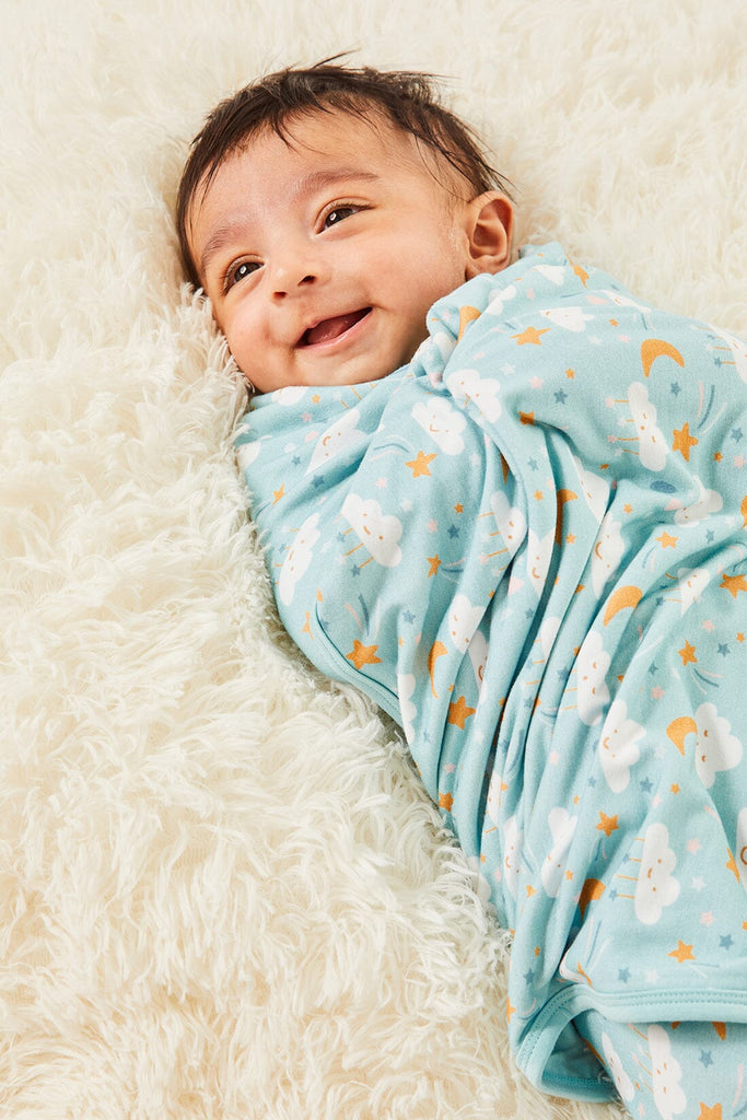 Stretchy Oversized Blanket - Clouds by Clover Baby & Kids Clover Baby & Kids 