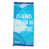 Blue Currents Beach Towel by Bling2o