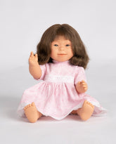 Brunette Baby Doll Girl with Down Syndrome - Long Hair