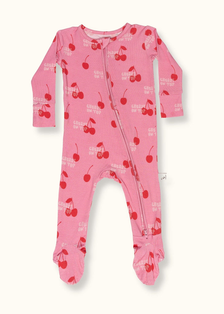 Cherry on Top Footie Pajama by Loocsy Loocsy 