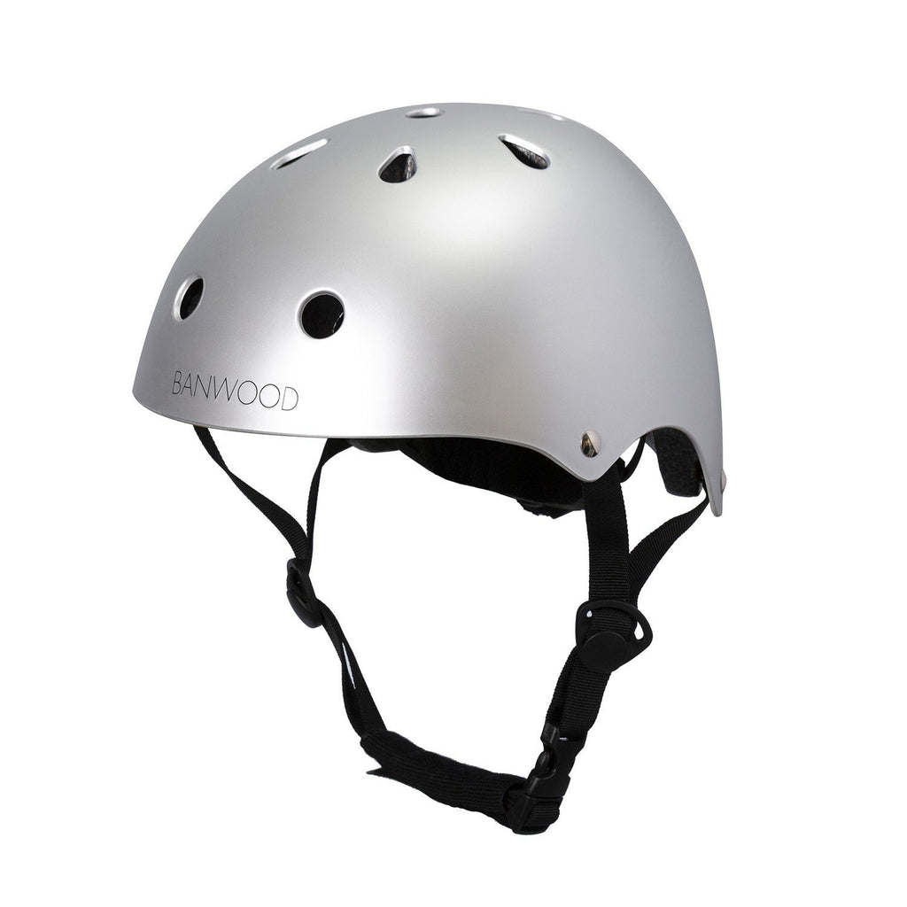 Classic Helmet - Matte Chrome | Banwood Kid's Bike Accessories