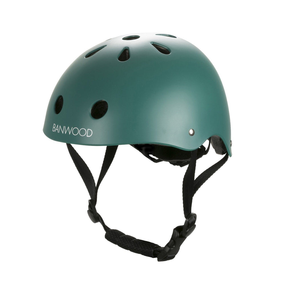 Classic Helmet - Matte Green | Banwood Kid's Bike Accessories