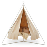 Classic Large Bundle Set | Natural White TiiPii Bed - White Stand + Tan Poncho TiiPii Beds TiiPii 