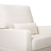 Crawford Pillowback Comfort Swivel Glider - Cream Eco-Weave