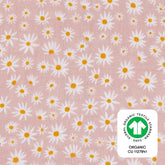 Crib Sheet in GOTS Certified Organic Muslin Cotton | Daisy