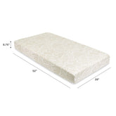 Crib Sheet in GOTS Certified Organic Muslin Cotton | Oat Stripe