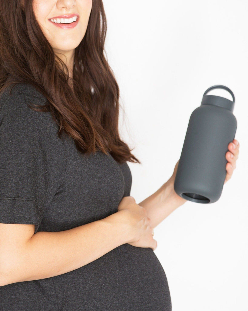 Mama Bottle - Smoke | The Hydration Tracking Bottle for Pregnancy & Postpartum, 800ml - Bink