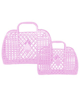 Retro Basket- Small Lilac | Sun Jellies Kids Handbag