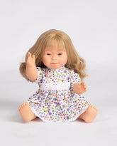 Down Syndrome Baby Doll - Blonde Girl Long Hair