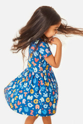 Stretchy Short Sleeve Twirl Dress - Alphabet by Clover Baby & Kids Dresses Clover Baby & Kids 