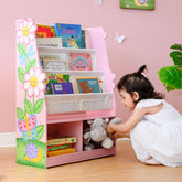 Fantasy Fields by Teamson Kids - Magic Garden Book Rack Storage Kids Display Bookshelf Toy Storage Teamson Kids 