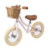 Banwood Balance Bikes Pink with Rattan Basket
