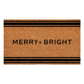French Stripe Merry + Bright Doormat