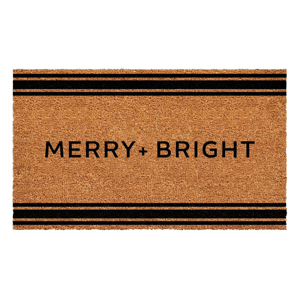 French Stripe Merry + Bright Doormat