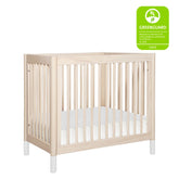 Gelato 4-in-1 Convertible Mini Crib - Washed Natural / White