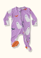 Ghost Footie Pajama | Purple Pajamas Loocsy 0-3M 