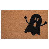 Halloween Ghost Doormat | Natural / Black