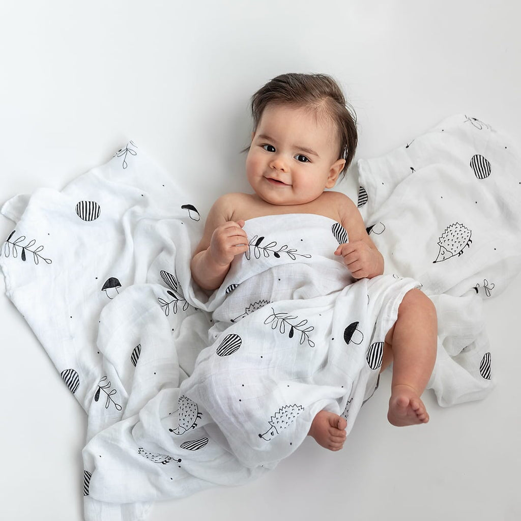 Crib sheet and Swaddle bundle - Woodland Dreams Rookie Humans 