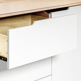 Hudson 3-Drawer Changer Dresser - Natural / White