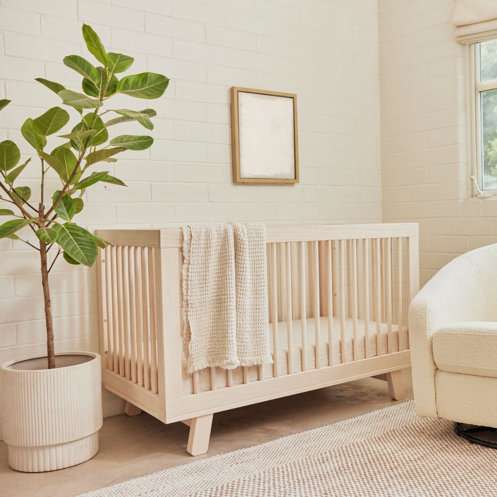 Presale - Hudson 3-in-1 Convertible Crib - Washed Natural Cribs & Toddler Beds Babyletto 