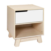 Babyletto Hudson Nightstand with USB Port | Washed Natural / White
