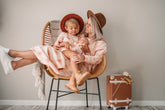Organic Ruffle Dress - Pink Sand | Bohemian Mama Littles - Kids' Clothing