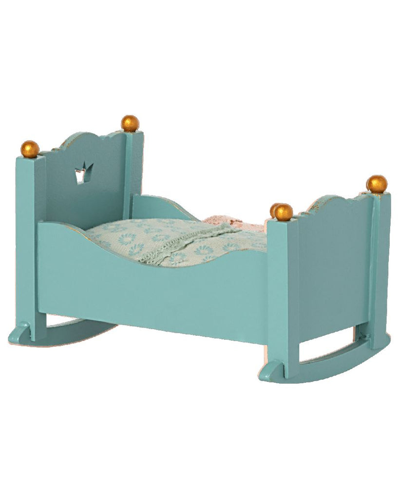 Cradle, Baby Mouse - Blue | Maileg - Kids Toys