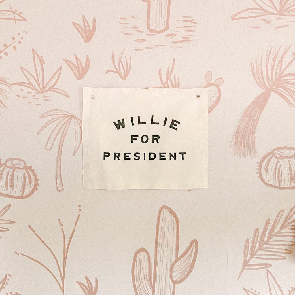 willie for president banner Wall Hanging Imani Collective 