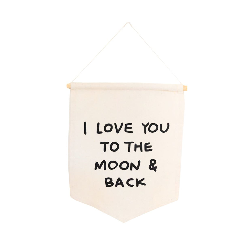 I Love You to the Moon and Back Hang Sign Wall Hanging Imani Collective 