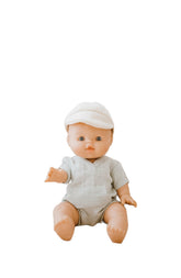 Doll Onesie & Hat Set | Green Tint Doll & Action Figure Accessories Bohemian Mama Littles 