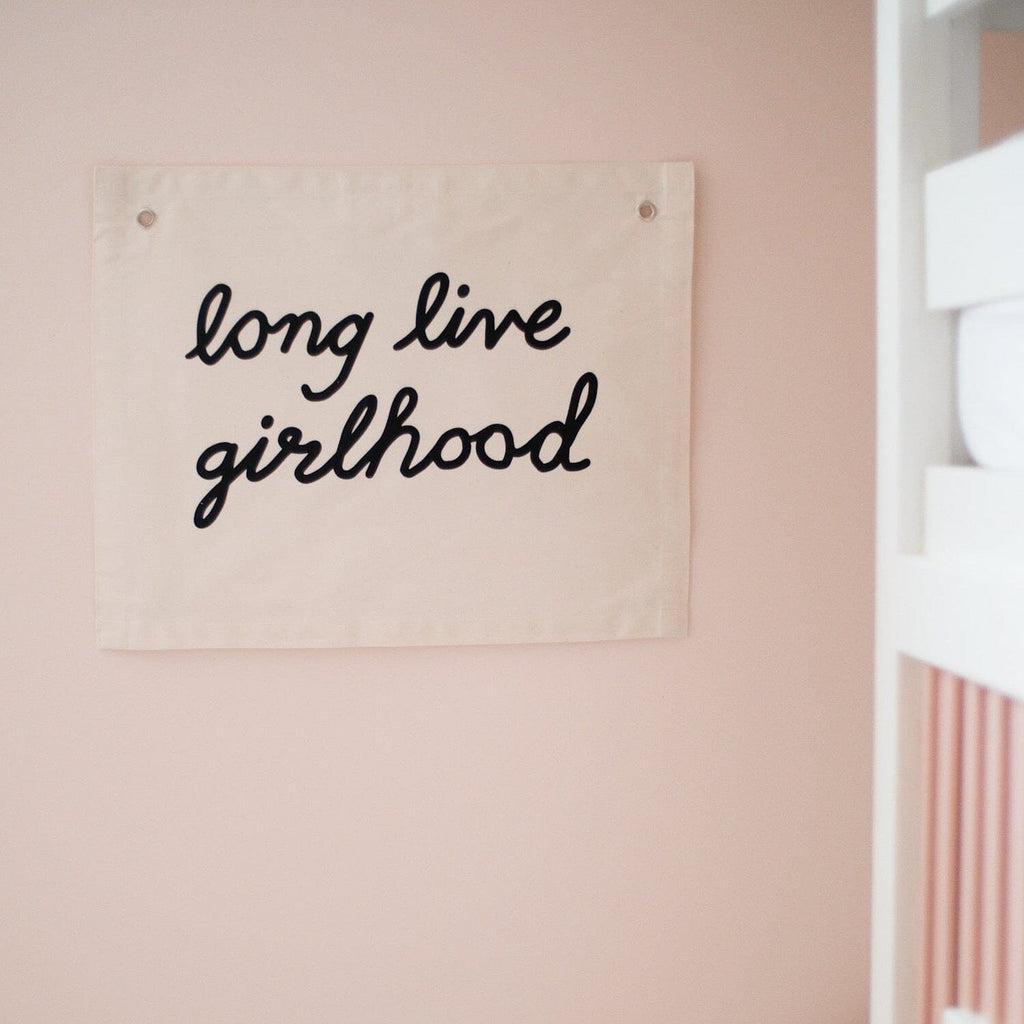 long live girlhood banner Wall Hanging Imani Collective 