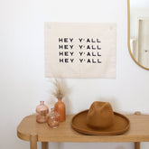 hey y'all repeat Wall Hanging Imani Collective 