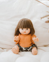 Doll Kaftan / Bloomer / Headband - Daisy Peach | Bohemian Mama Littles - Doll Clothing