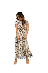 Tie Maxi Dress | Spots Dots Dresses Bohemian Mama The Label 