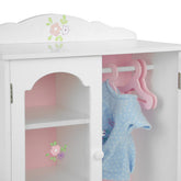 Olivia's Little World - Little Princess 18" Doll Fancy Closet with 3 Hangers | Teamson Kids