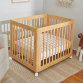 All-Stages Midi Crib Sheet | Oat Stripe Crib Sheets Babyletto 