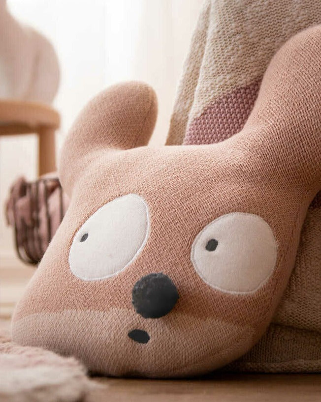 Lorena Canals | Knitted Cushion Miss Mighty Mouse