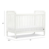 Liberty 3-in-1 Convertible Spindle Crib with Toddler Bed Conversion Kit - Warm White